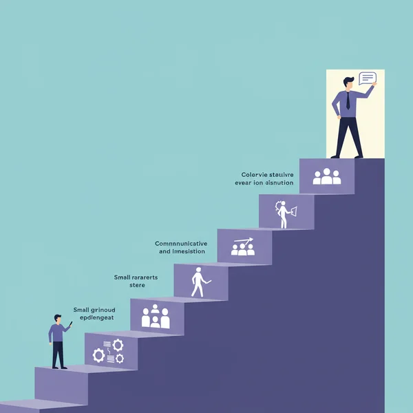 Visualizing gradual progress and effective communication steps