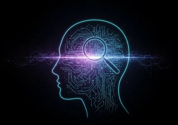 自我评估和洞察的抽象表示。