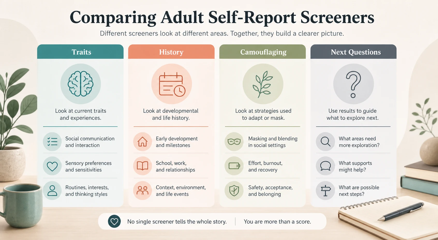 Adult autism screeners comparison