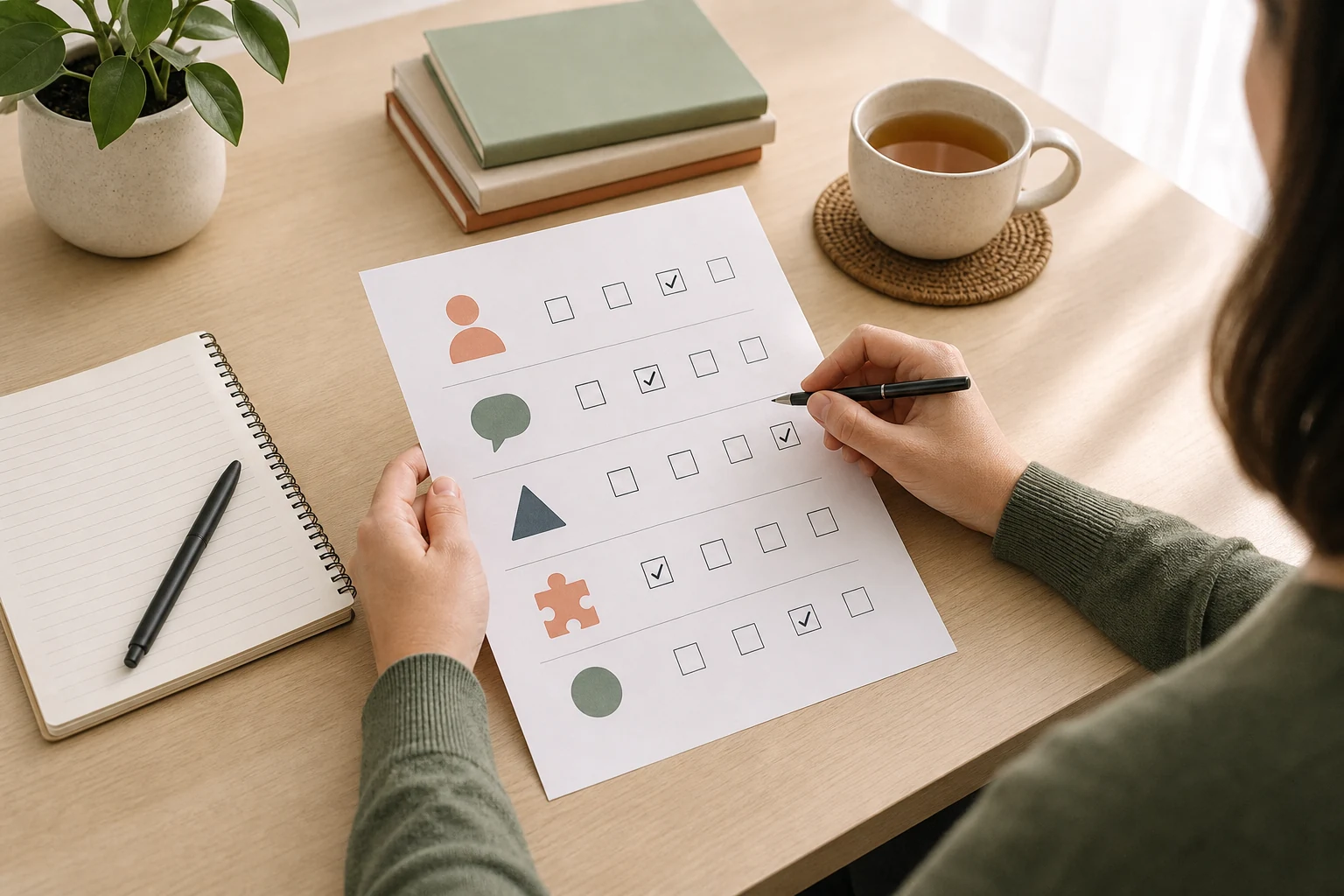 Calm screening worksheet