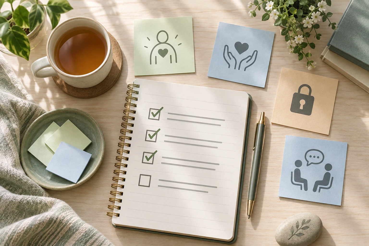 Calm next steps checklist